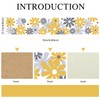 Table Runner Flowers Modern Yellow Grey Table Runner Tablecloth Restaurant