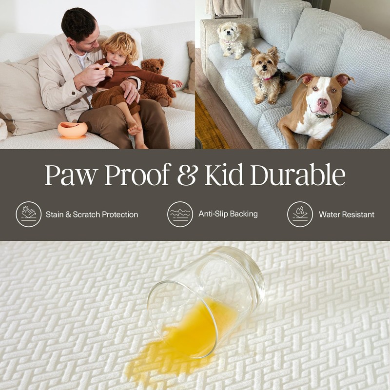 Nolan Interior Magic Sofa Cover - Classic Jacquard Chaise Couch