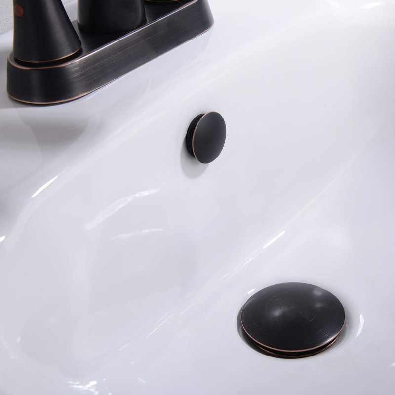 Orhemus Solid Brass Sink Overflow Cap Round Hole Cover for