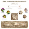 2Pcs Natural Sea Grass Parrot Mat - Foraging Chew Wall