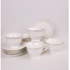 Guangyang 12 Pieces Tea Cup set Fine Porcelain 6oz Cup