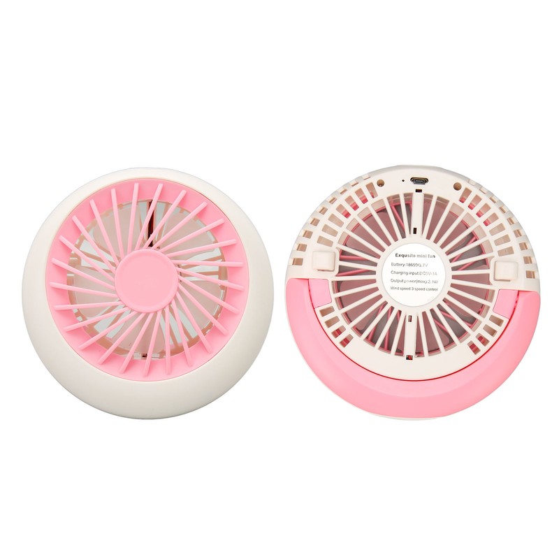 USB Desk Fan Multifunction 3 Speeds Quiet Strong Airflow Small