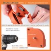 Drill Sharpener, Orange Portable Multipurpose Drill Bit Grinding Sharpener for