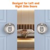 Gobrico 5 Pack Egg Shaped Passage Door Knobs Flat Satin
