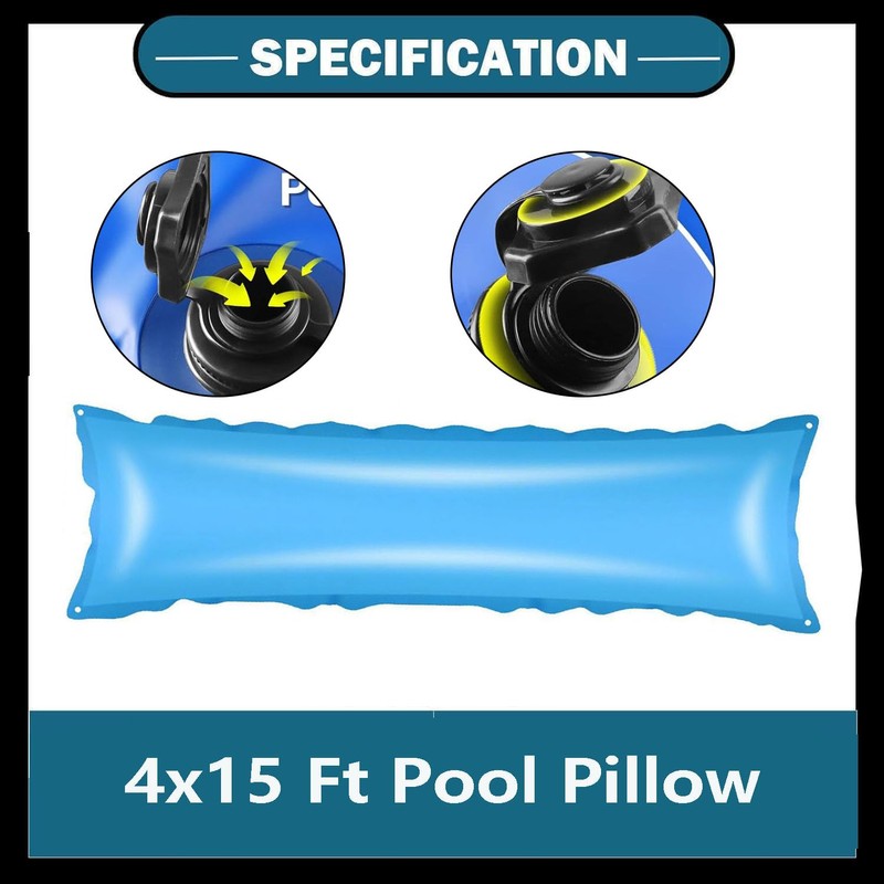 4x15ft Large Winter Pool Air Pillow for Above-Ground In-ground Pool
