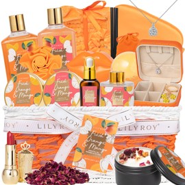 Mothers Day Gifts for Mom - 23-Piece Tropical Bath & Body Basket Set for Women, Spa Gift Basket with Shower Gel, Bath Bomb | Christmas Valentine's Birthday Gift All Occasion Holiday Gift Idea for Her