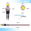 Twidec/12PCS 3V-6V-12V-24V-250V Momentary Push Button Switch 2 Pins ON/Off SPST