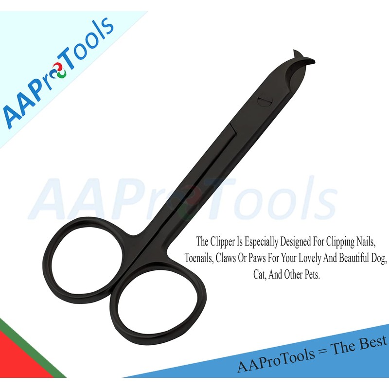 AAProTools Black Toenail Cat Scissors Surgi Veterinary Instruments