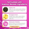 KITTYQUEEN Slippery Kitty Feminine Probiotic and Moisture Gummies, Pineapple Flavor,