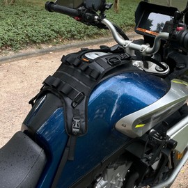 Universal Motorcycle Tank Bag Mounting Base,Tank Cover for Motorcycle Fuel Tank Bag/Bumper Bag/Clash Bar Bag - Motor Tank Expansion Storage Accessories (Tank Mount) (Tank Bag) (Tank Mount Waterproof)