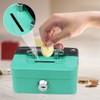 Riisoyu Lockable Cash Box, Small Safe Elegant Steel Cash Box