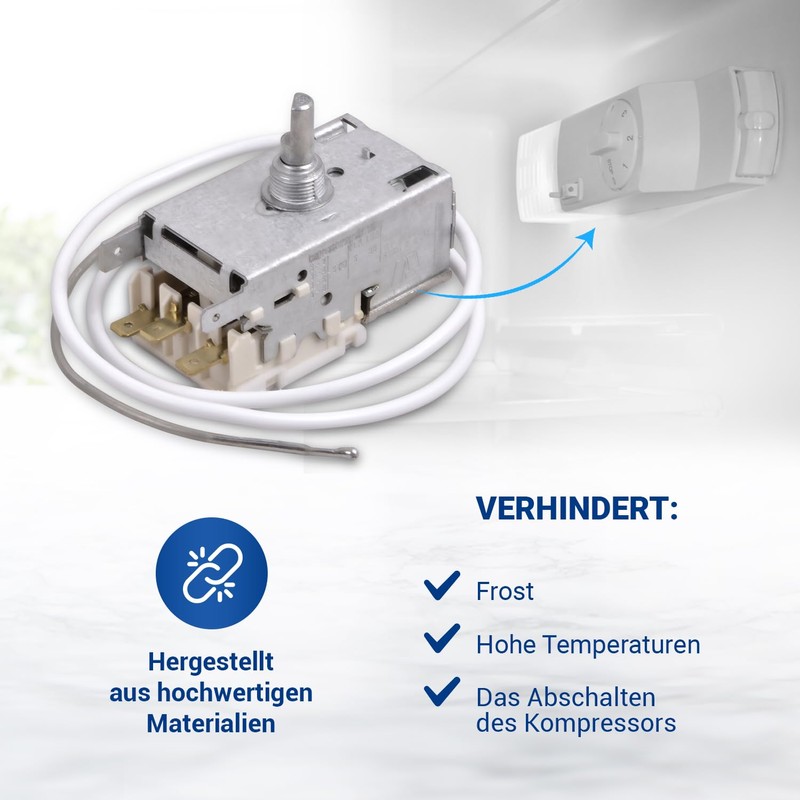 VIOKS Thermostat Like Ranco K59-L2677 Replacement for K59-L2622 Like Liebherr