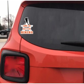 Life is Always Better When Hiking 6-Inch Vinyl Decal Sticker for Laptops, Water Bottles, Cars, Notebooks, and More – Durable, Waterproof, Weather-Resistant, Easy to Apply, and Long-Lasting