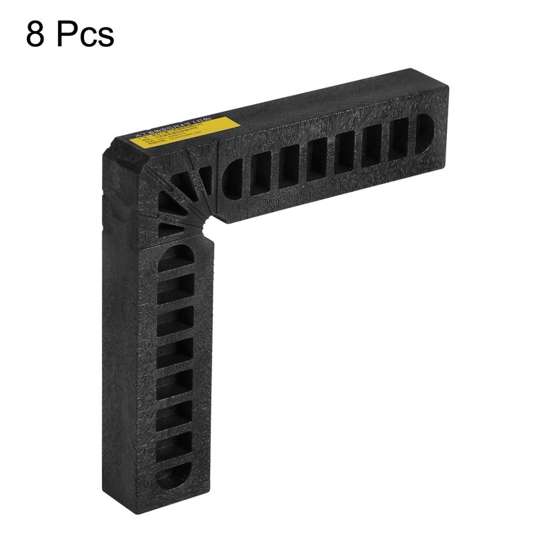sourcing map 8pcs 90 Degree Positioning Squares 4"x4" (100x100mm) Right