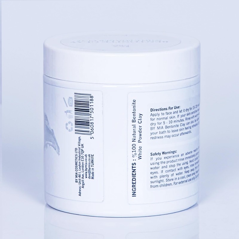 By Mia Face & Body Bentonite Clay | White Powder