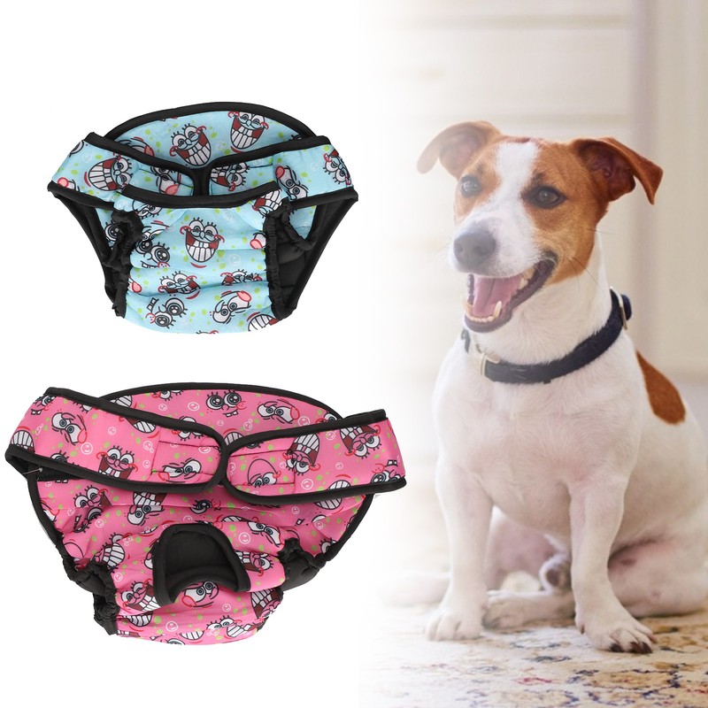 2pcs Soft Breathable Dog Physiological Pants Adjustable Dog Pet Underwear