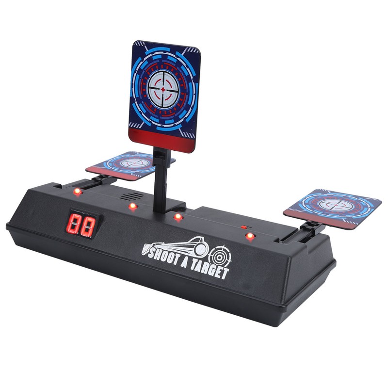 Electronic Shooting Target Auto Reset Scoring Target Sound Light Outdoor