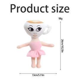 Ballerina Cappuccino Plush, Adorable Plush for Kids, Italian Brainrot Plush Toy, Soft Ballerina Doll for Kids & Collectors, Cute Plushie for Bedroom Decor & Role Play