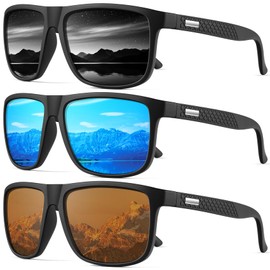 NSSIW Sunglasses-Men Polarized Mens-Sunglasses: Classic Sun Glasses with UV400 Protection for Driving Fishing Golf