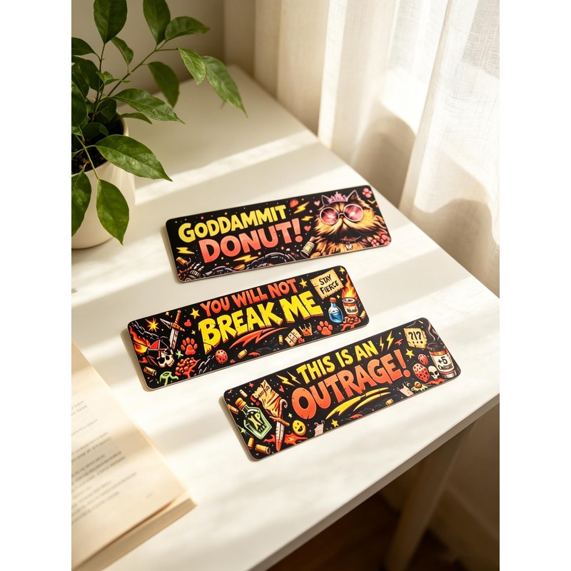 DCC Bookmark 3Pcs Funny Dungeon Book Crawler Reading Carl Merch
