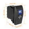 HUAREW 12 V Car Illuminated Rocker Switch, 7-Pin Toggle Switch,