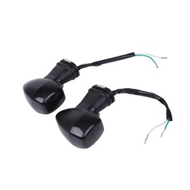 CustomDivine Turn Signals for Kawasaki Left and Right Set Front ZX-9R ZX-12R ZX-6RR GPZ1100 ZXR400 ZXR750 ZX-7RR ZXR250 Other Genuine Type Outside Custom Parts (Smoke Lenses)