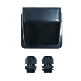 Pack of 2 Zonadah IP68 Solar Cable Entry Gland Waterproof ABS Solar Double Cable Entry Dual Cable Entry Housing for Solar Module of Motorhomes, Caravans and Ships