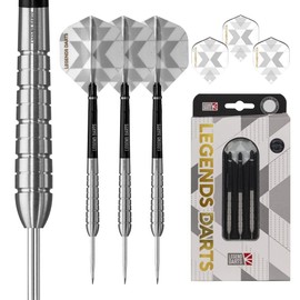 Legend Darts D2879 | Pro Series | Torpedo Premium 90% Tungsten Steel Tip Dart Set | 21g