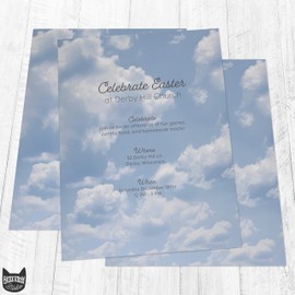 The Collab Lab Cloud Stationery Paper - 60 Sheets Decorative Printer Paper for Inkjet/Laser