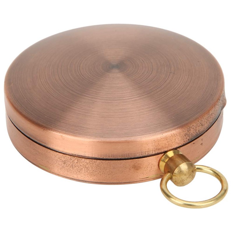 Vbest life Portable Vintage Retro Compass Metal Copper Flip Cover