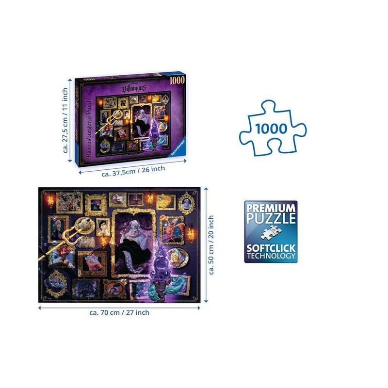 Ravensburger 15027 Adult’s Jigsaw Puzzle Villainous (Ursula)