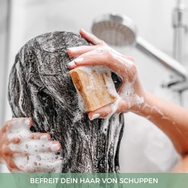 Meina - Natural Cosmetics Hair Soap - Organic Shampoo Bar with Rosemary, Tea Tree and Lavender (1 x 80 g), Palm Oil-free, Solid Vegan Shampoo, Shampoo Soap for Men and Women