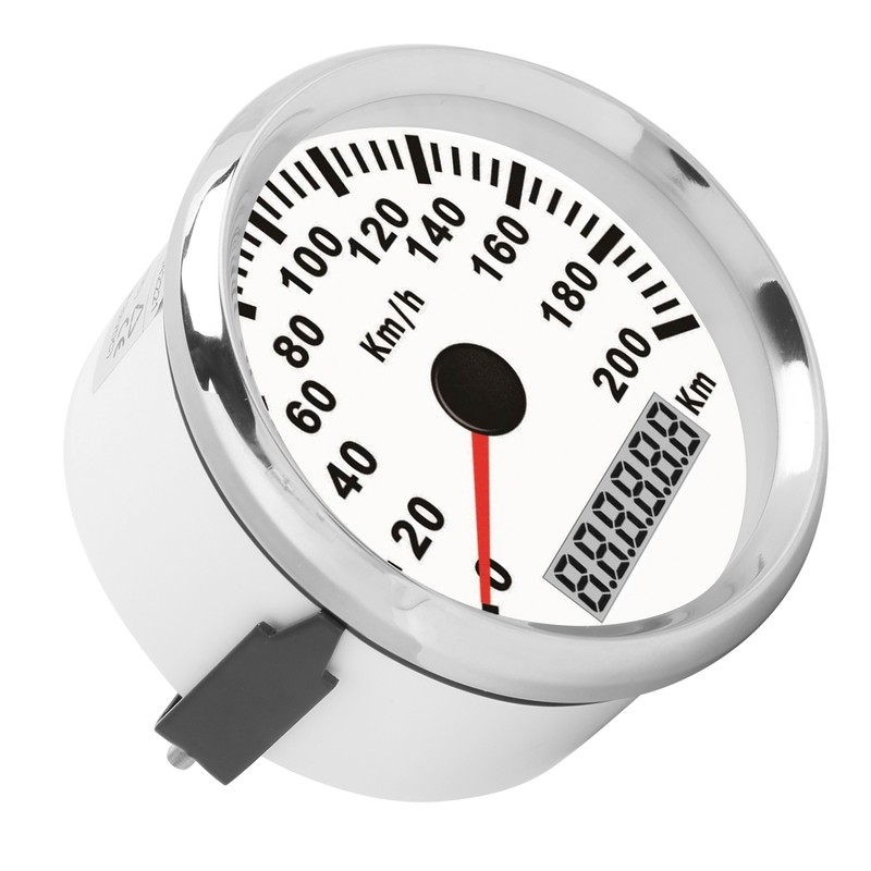 3‑3/8in Speed Gauge GPS 200km/h 12V/24V for Ship Yacht Motorcycle