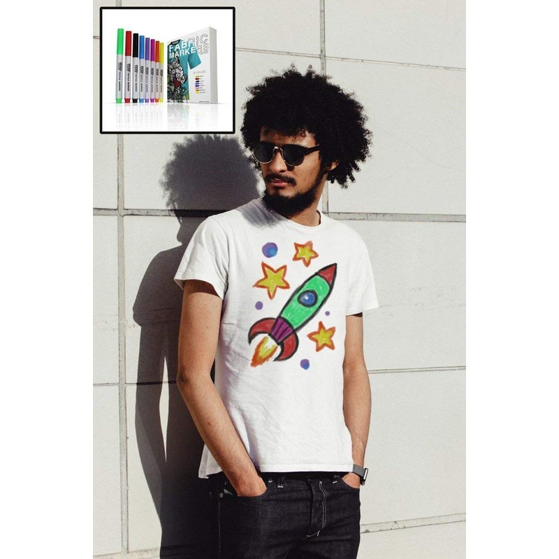 VViViD 8-Color Fabric & Textile Marker Permanent Non-Toxic Bundle With