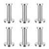 EBOOT 6 Pieces Stainless Steel Wall Mount Robe Hooks Coat