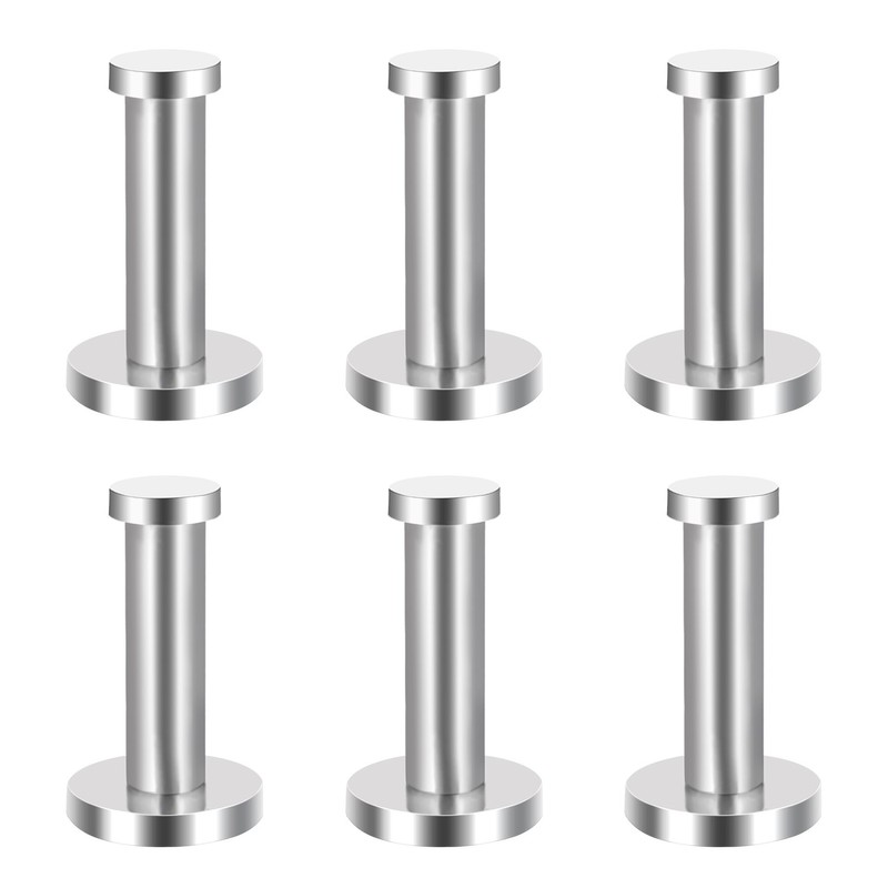 EBOOT 6 Pieces Stainless Steel Wall Mount Robe Hooks Coat