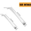 2 Pcs Stainless Steel Pry Bar Scraper, 6“/10” Flat Pry