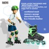 SUPER YOUNGSTER Adjustable Inline Skates for Boys Girls Ages 4-12