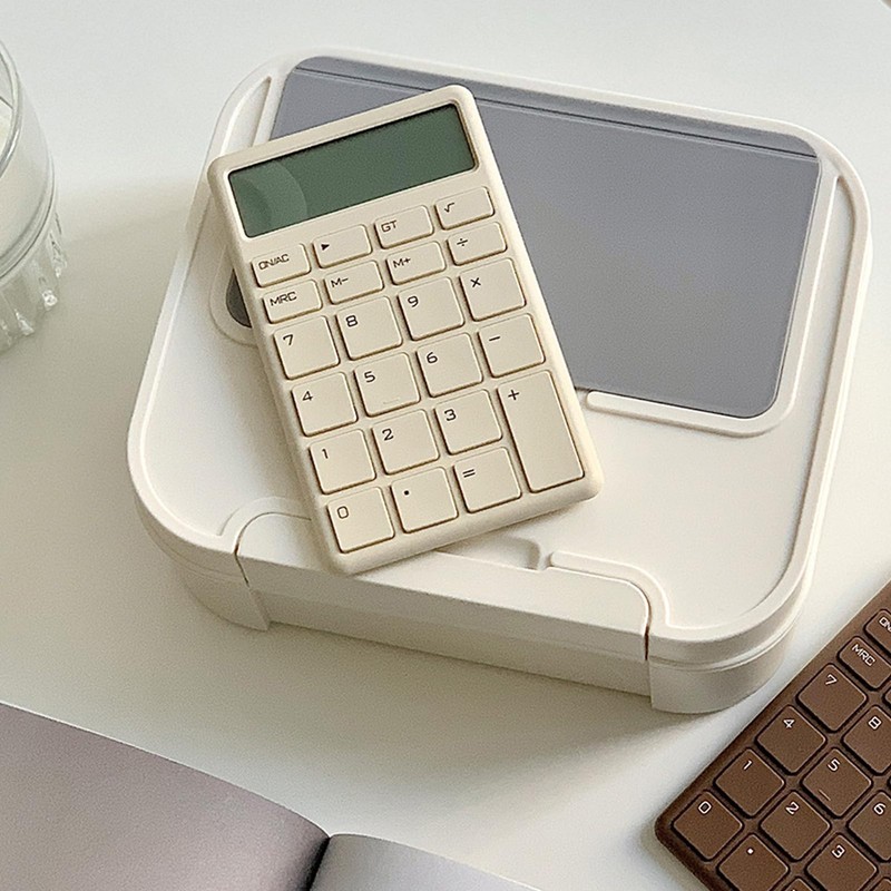 Simple Pocket Calculator, Retro Style, Desktop Calculator with Clear Buttons