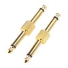 2PCS 6.35mm Effect Adapter Connector Noise Reduction Guitar Pedal Coulper