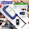 KARRYTON C Clamps set(4"+6"+8"), Large Deep Throat Ductile Iron C-Clamp