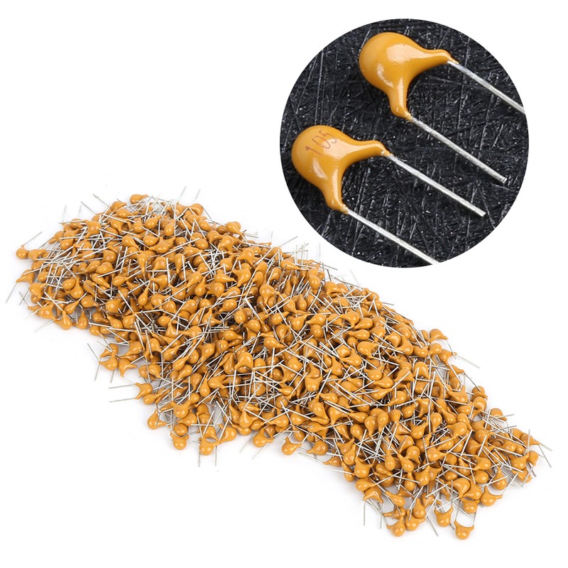 1000Pcs Ceramic Capacitor InLine Monolithic 1UF Pin Pitch 5.08MM DC50V