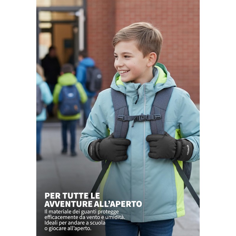 Reusch Guanti invernali bambini | caldi e impermeabili con polsini