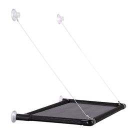 KGRAPET Cat Window Perch Cat Hammock Cat Window Bed Pipe Reinforcement 4 Screw Suction Cups Carry 30 Pound Space Saving Cat Window Seat Cat Window Perch for Indoor Cats Cat Perch Window