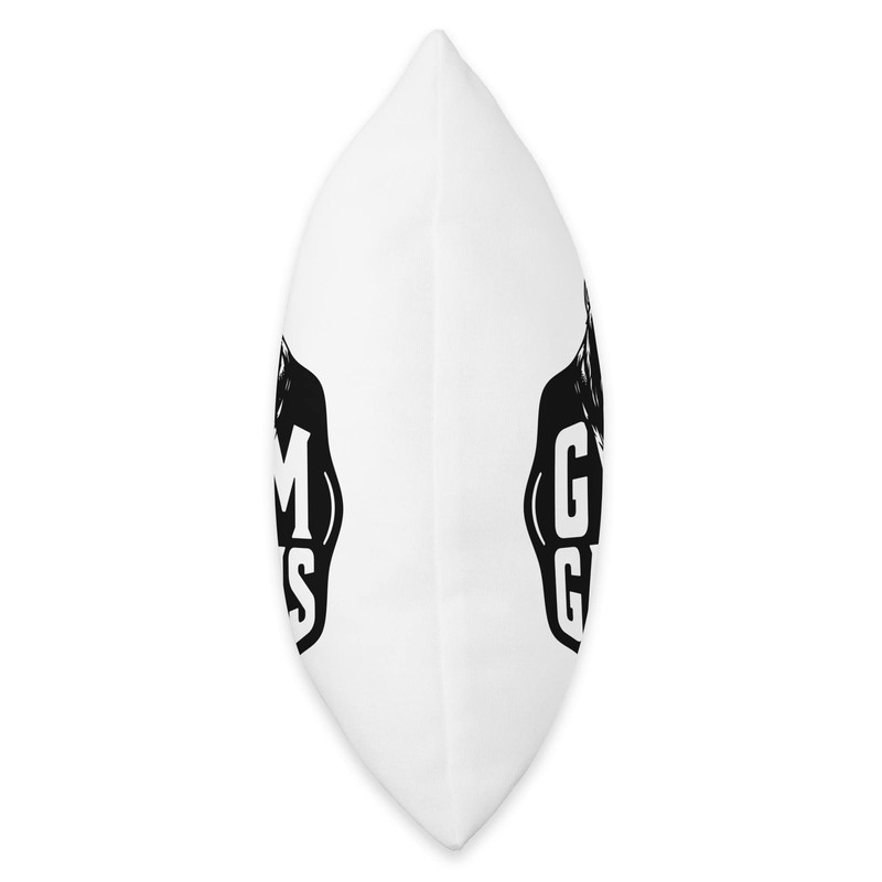 Gym Gains Silverback Gorilla Fitness Bodybuilding Mode Throw Pillow, 16x16,