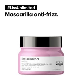 LOral Professionnel Liss Unlimited Mascarilla  Mascarilla anti-frizz con acabado liso  Proteccin duradera contra el frizz y la humedad  Hidrata y...  