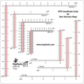 UTM Ruler For Tom Harrison Topographic Maps