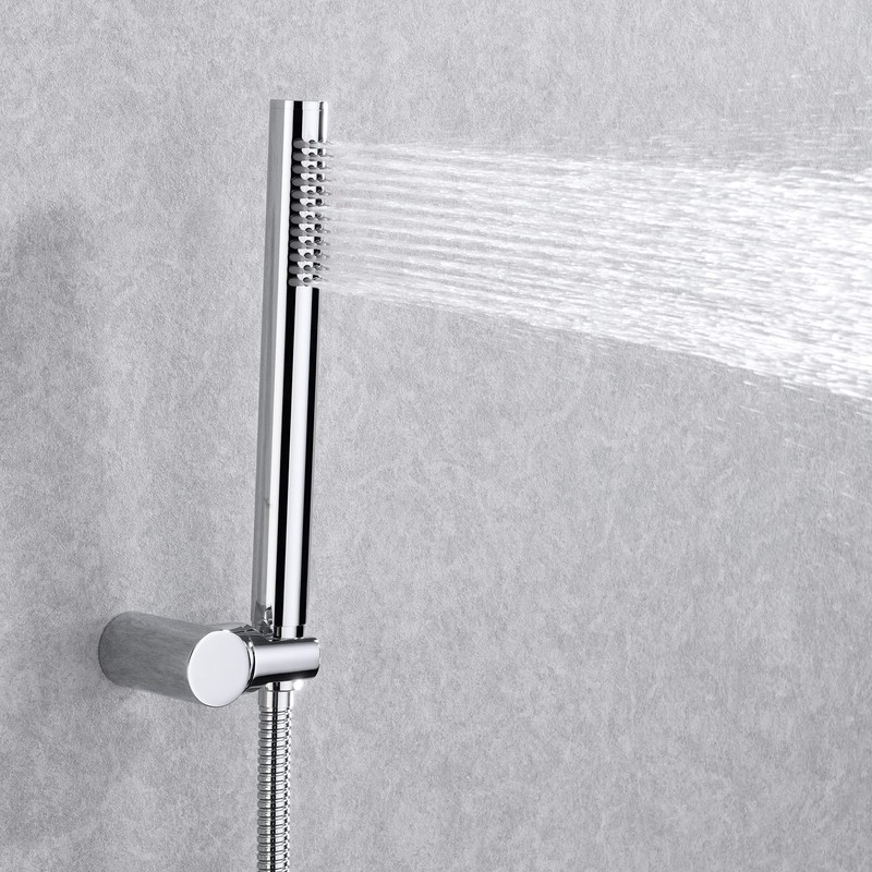 SUMERAIN Rain Shower System, Wall Mounted Bathroom Shower Faucet Set