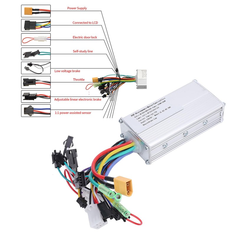BuyWeek Electric Bicycle Brushless Motor Controller Kit, 36 V 48