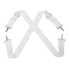 Mikinona Snare Drum Strap Marching Bass Drum Straps Marching Band Drum Sling Drum Shoulder Sling Bass Drum Belt Marching Drum Strap Snare Harness Adjustable Big Drum Nylon White
